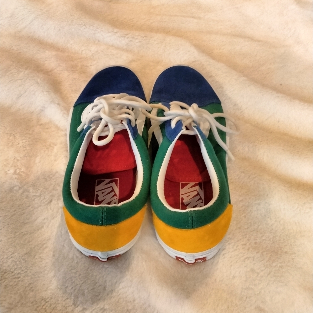 Vans Green and Blue Shoes with Comfortable Fit and Durable Design - Picture 4 of 7